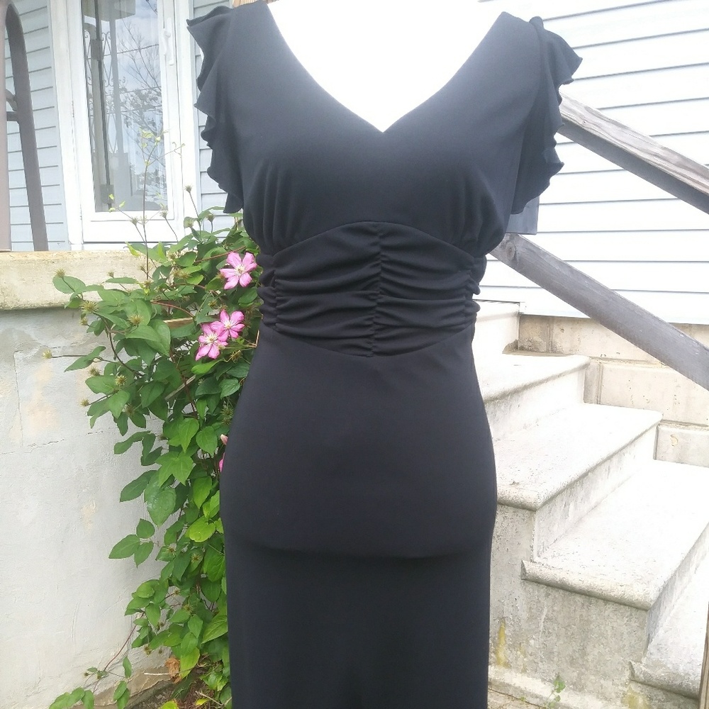 Hipnotix Black Form Fitting Dress